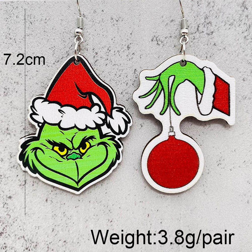 Wholesale Christmas Wood Earrings ACC-ES-AnDao009