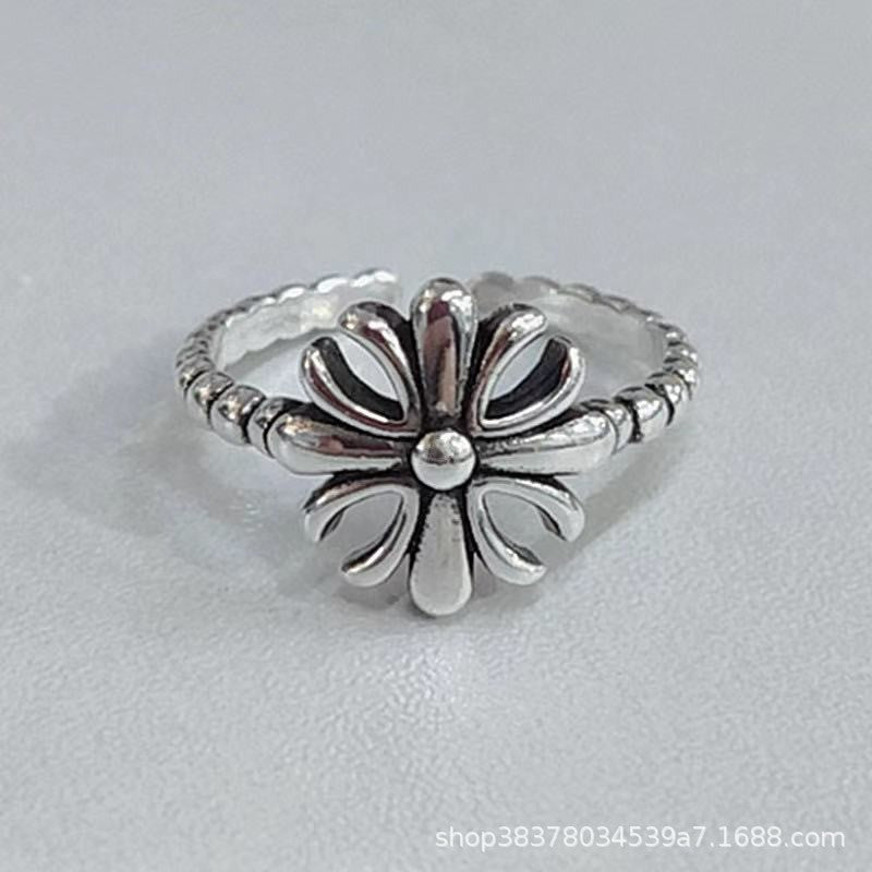 Wholesale Wings Cross Graffiti Letter Open Ring - Trendy Fashion Accessory Gift