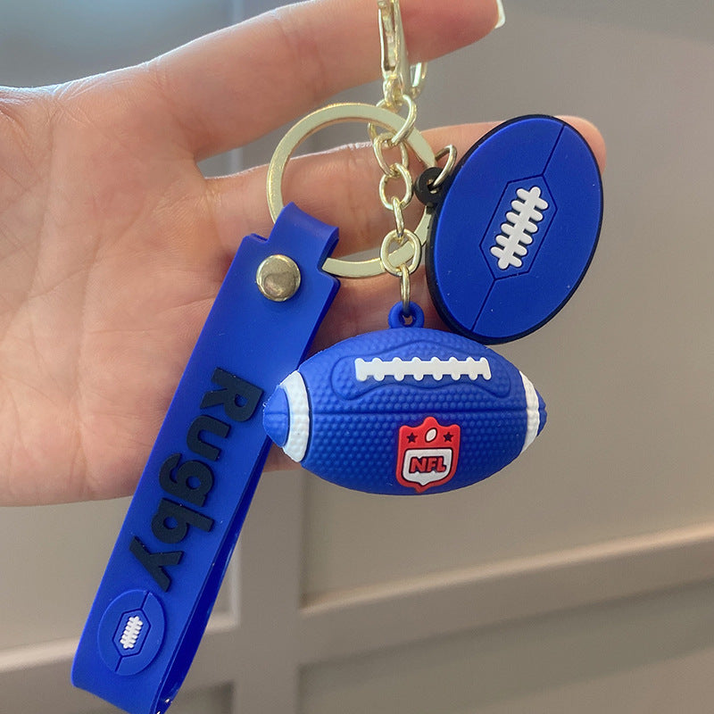 Wholesale Soft Rubber Football Keychains ACC-KC-WanXiang001
