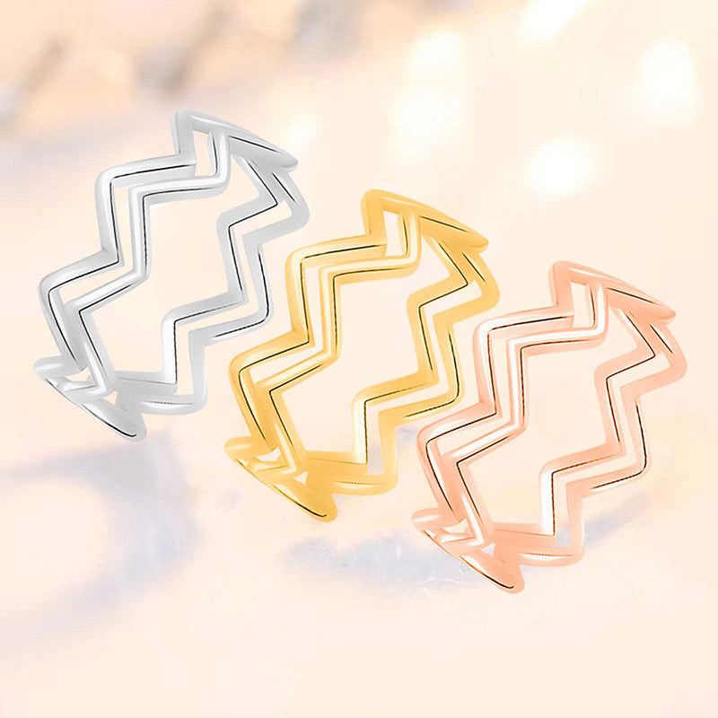 Wholesale  hollow corrugated  adjustable stainless steel ring