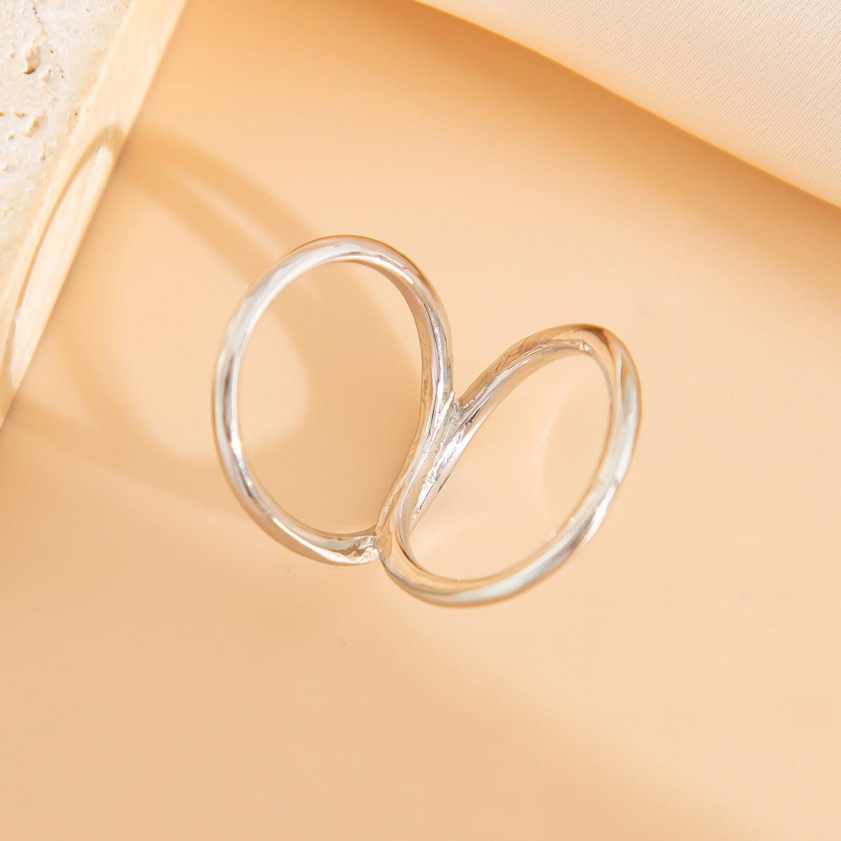 Wholesale Oval arc irregular alloy smooth bracelet set