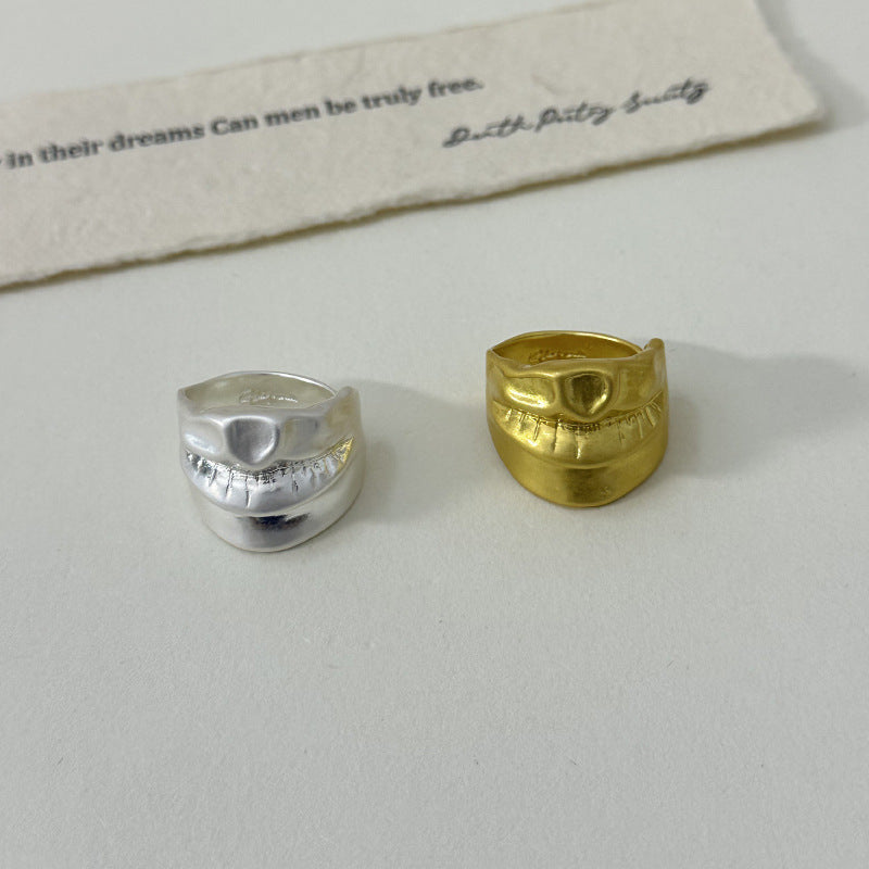 Wholesale  Retro Unique Personality Five-feature Series Eye Nose Lip Ring