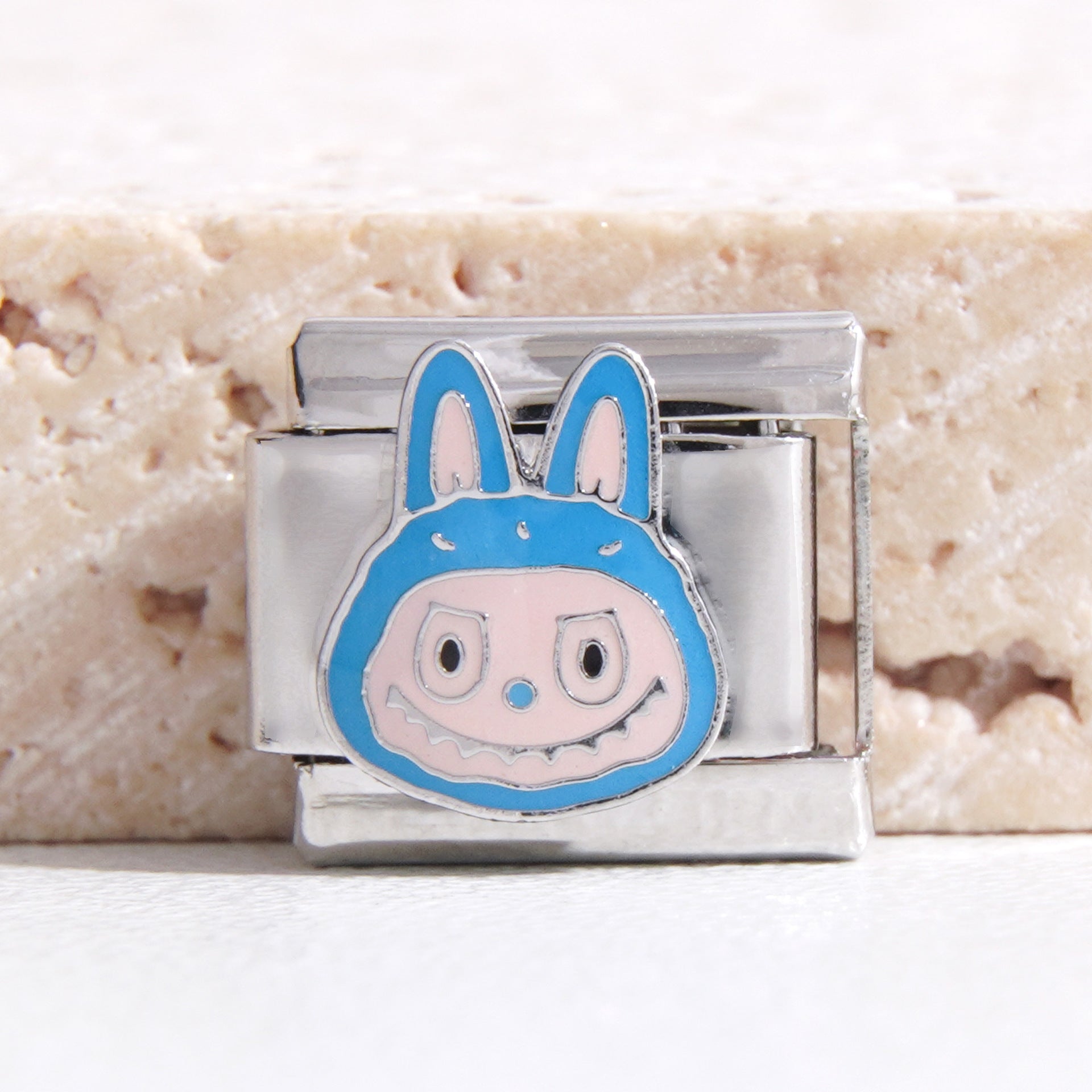 Wholesale Italian Charm Bracelet 9mm DIY Splicing Cute Cartoon Series Stainless Steel Composable Bracelet