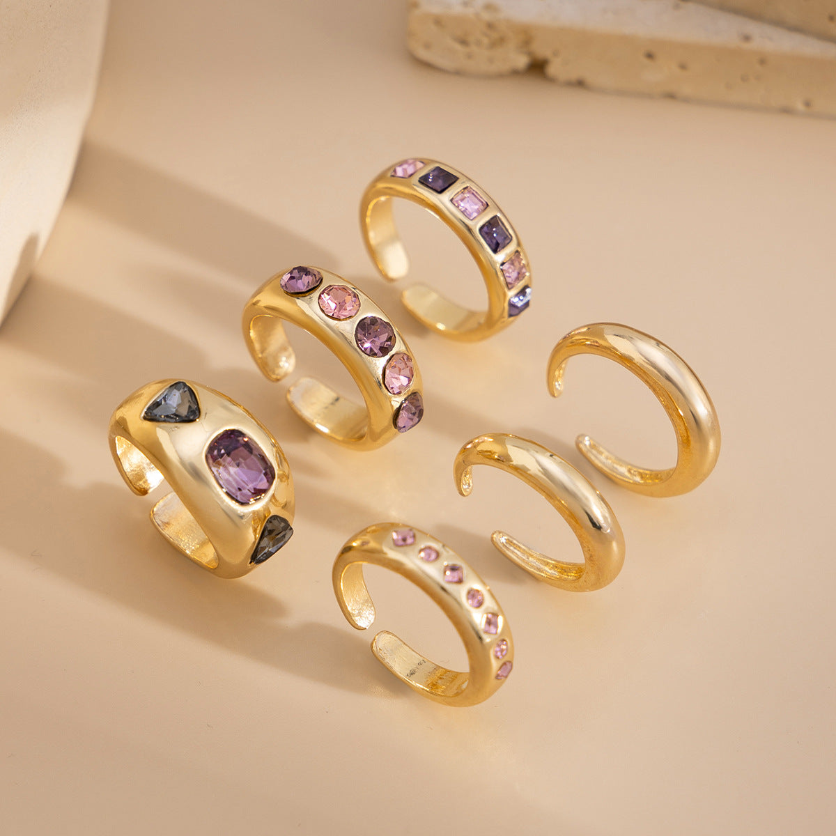 Wholesale Alloy Electroplated Retro Style Ring - Trendy Fashion Jewelry Accessory