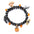 Wholesale Halloween Bracelet  Funny Style Pumpkin Spider Pendant Crystal Beaded Bracelet