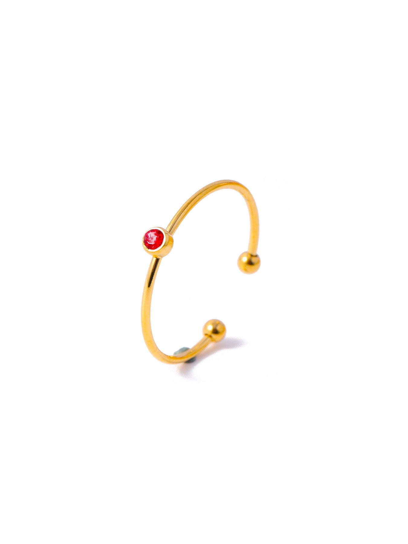 Wholesale Stainless steel round diamond zircon ring