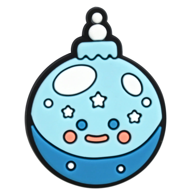 Wholesale Random 100pcs Cute Little Animal Christmas Series PVC Soft Rubber Shoe Buckle Decoration ACC-SC-RYY069