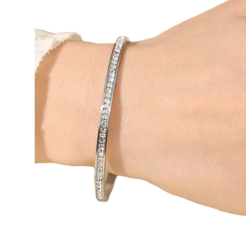 Wholesale Titanium Steel Starry Sky Diamond Bracelet ACC-BT-YunJ006