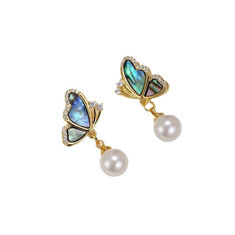 Wholesale Retro  Butterfly Pendant Earrings