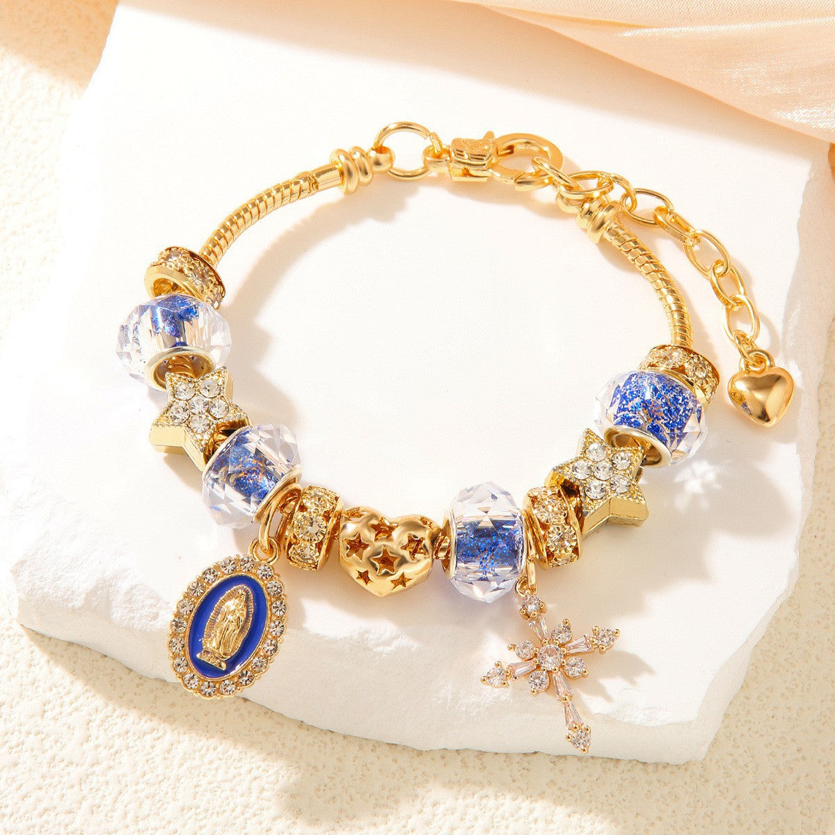 Wholesale Cross-shaped Mother of God bracelet