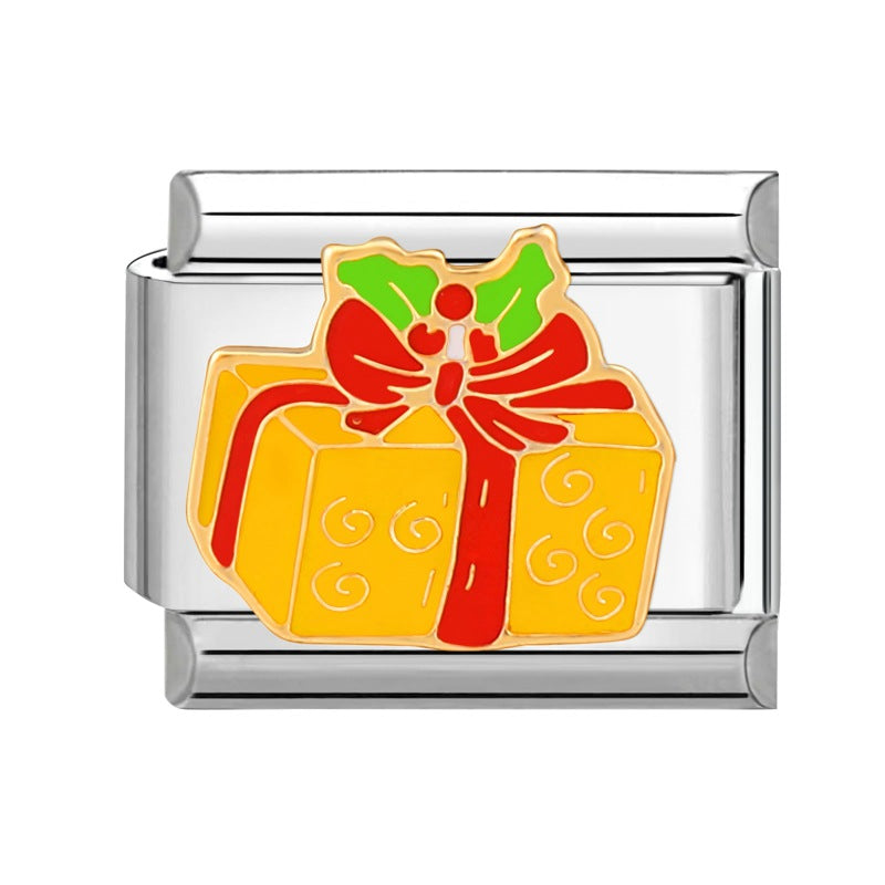 Wholesale Italian Charm Bracelet 9mm DIY Splicing Christmas Stainless Steel Composable Bracelet