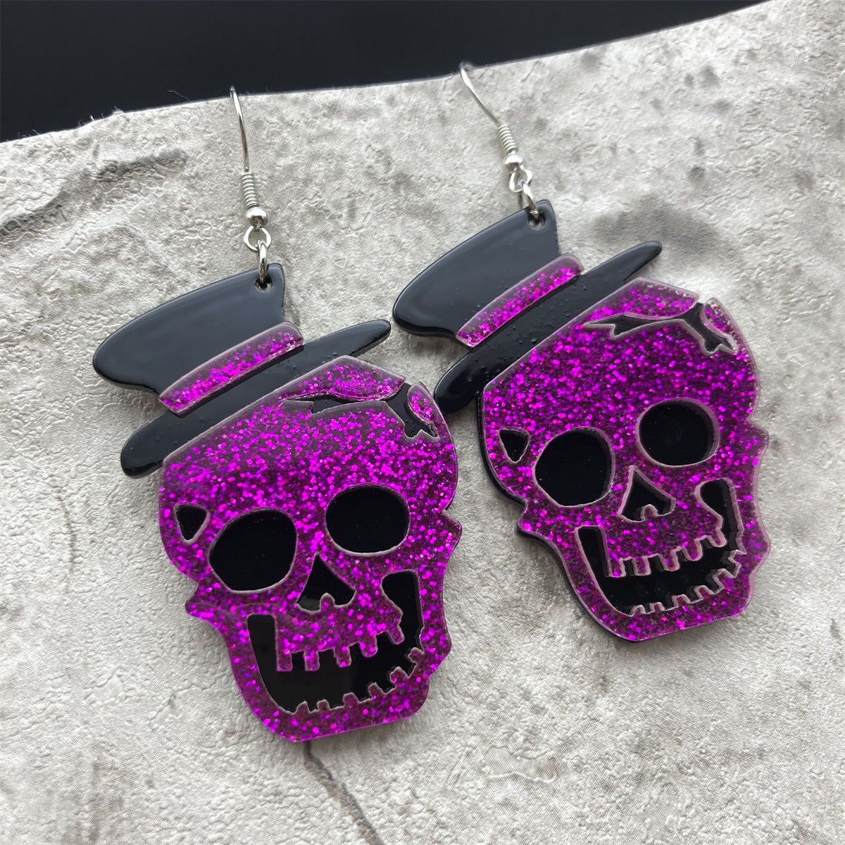 Wholesale Halloween Pumpkin Ghost Skull Earrings Acrylic Earrings ACC-ES-FX057