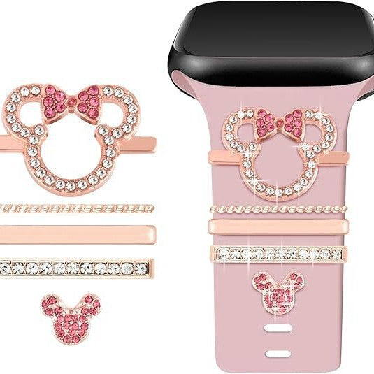 Wholesale Cartoon Set Decorative Ring Cross-Border European and American Apple Watch Strap Simple Versatile Fashion New Decorative Pin
