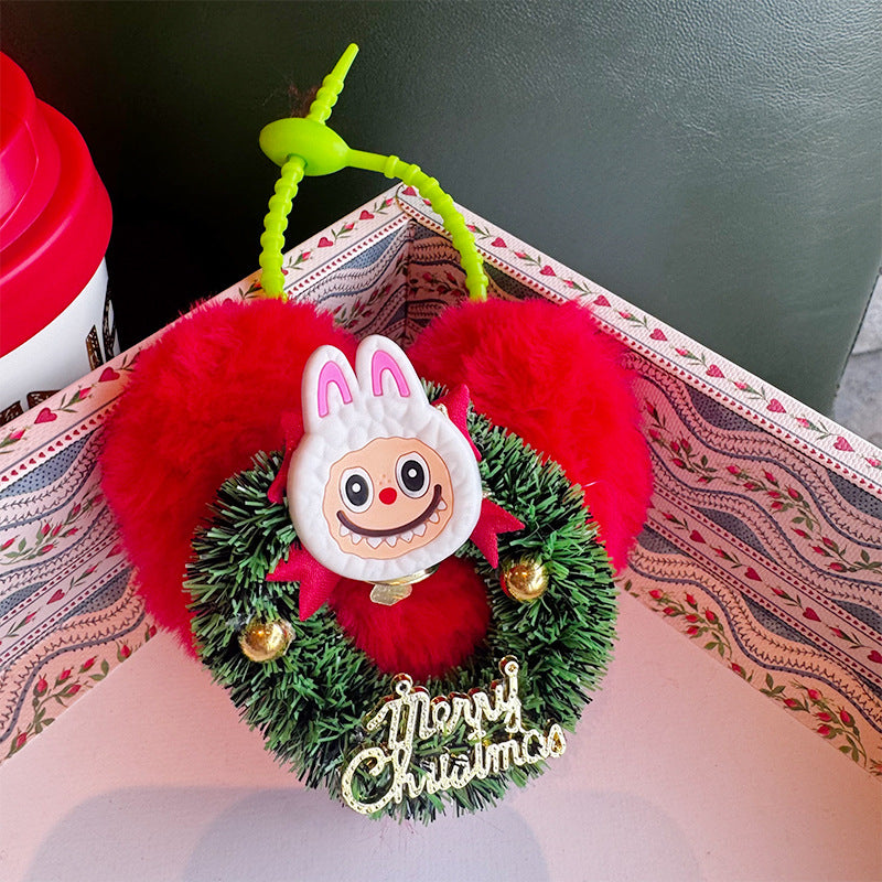 Großhandel süße Cartoon Little Monster Thread Ball Anhänger Schlüsselanhänger