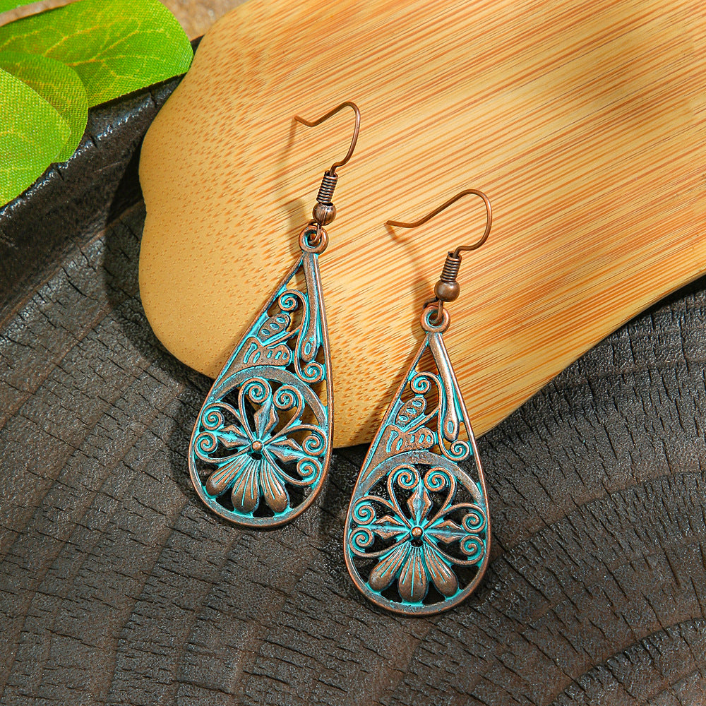 Wholesale Ethnic Geometric Retro Earrings Fashion Jewelry Accessory Boutique Gift