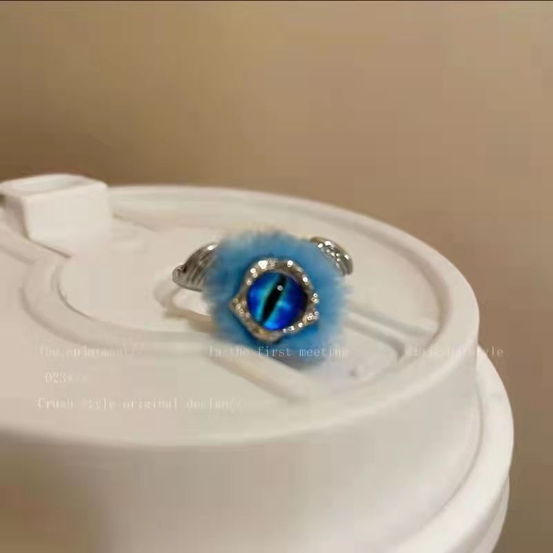 Wholesale Funny little monster plush ring