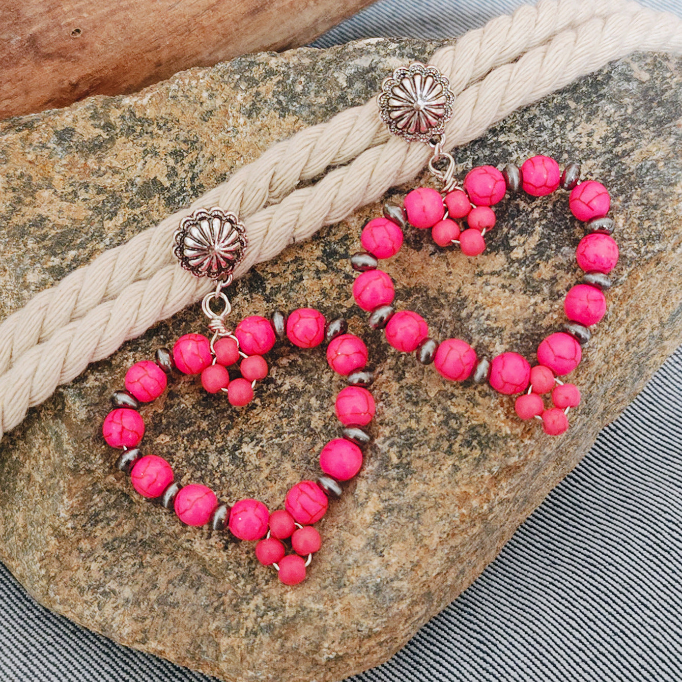 Wholesale Turquoise Star Geometric Earrings Bohemian Style Women S Fashion Accessory For Everyday Wear