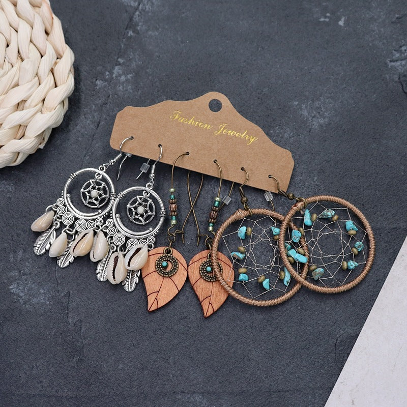 Wholesale Vintage Bohemian Ethnic Style Earrings ACC-ES-Luox005