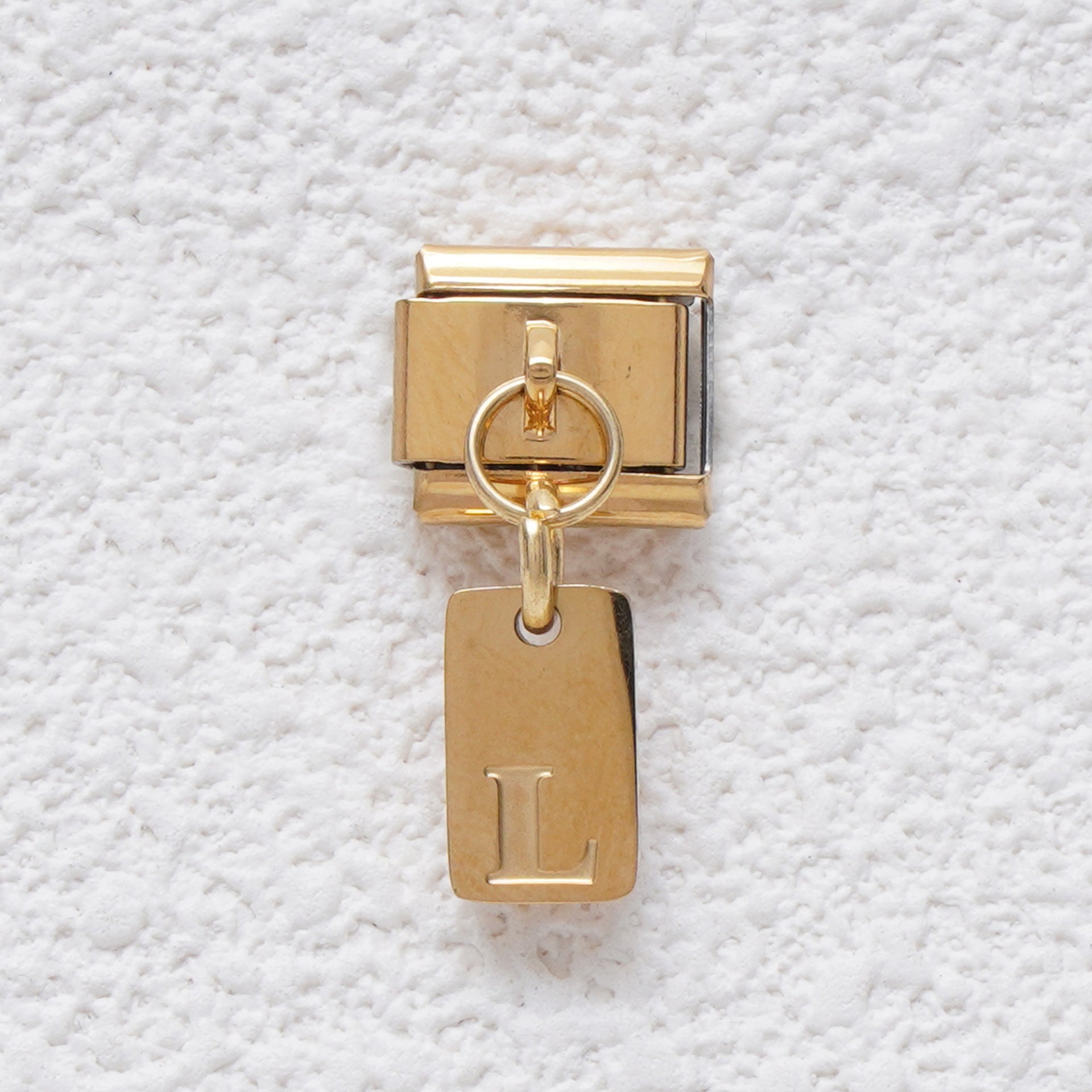 Wholesale 5pcs Italian Charm Bracelet 9mm DIY Splicing Letter Series Stainless Steel Composable Bracelet