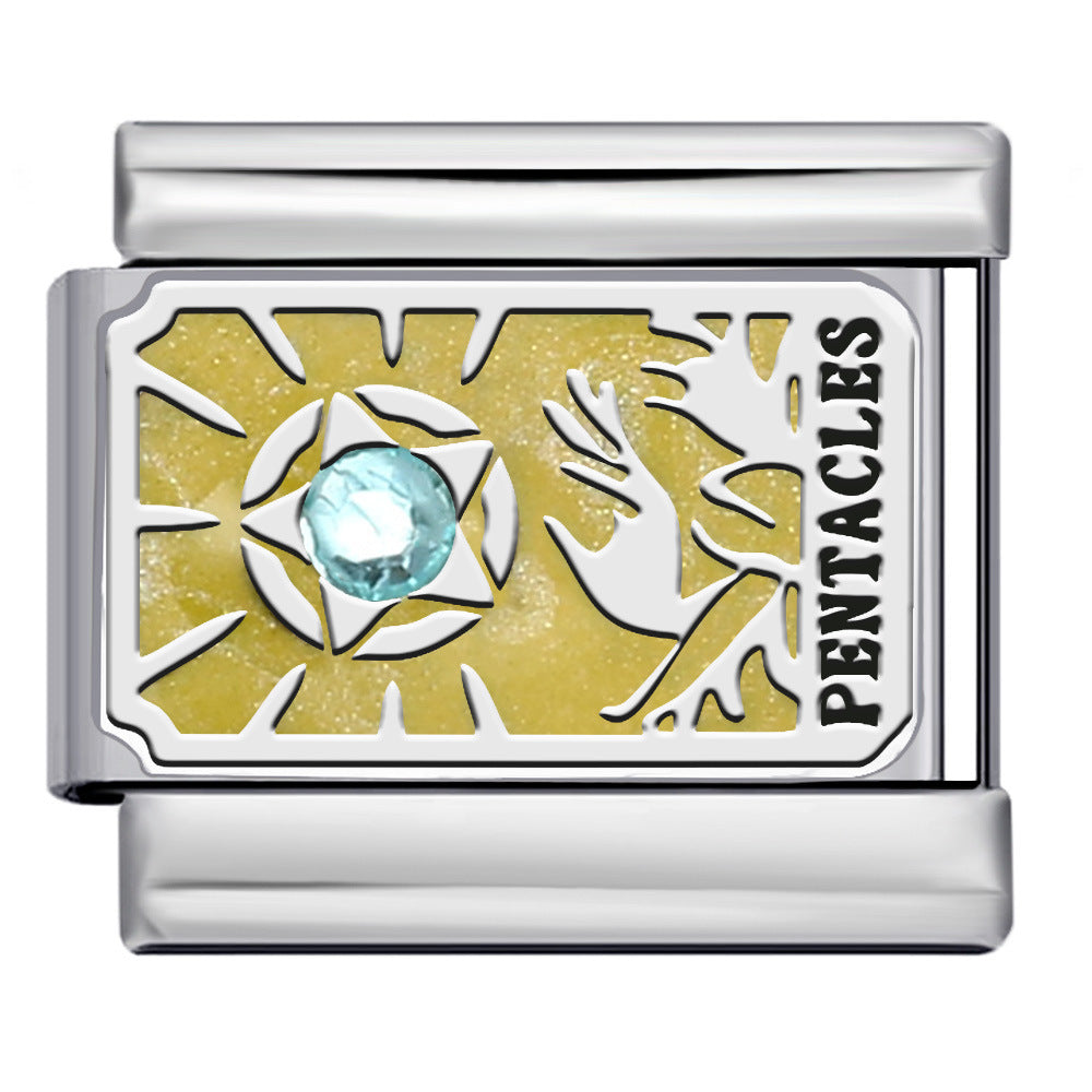 Wholesale Italian Charm Bracelet 9mm DIY Mysteries of the Universe Creative Stainless Steel Composable Bracelet