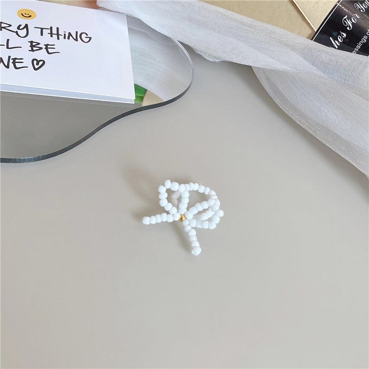 Wholesale Blue Beaded  Flower Ring