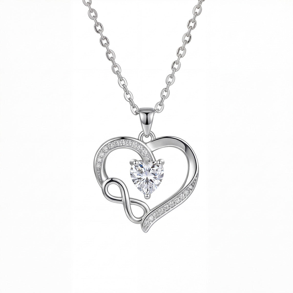 Wholesale Trendy Love Heart Layering Necklace,  Elegant O-Chain Design,  Fashion Jewelry Accessory for Women