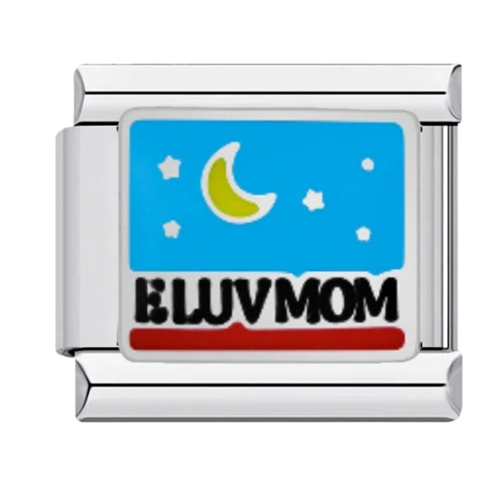 Wholesale Titanium Steel DIY Modular Bracelet With Moon Pattern Italian Original Design Fashion Jewelry Accessory For Boutique Resale