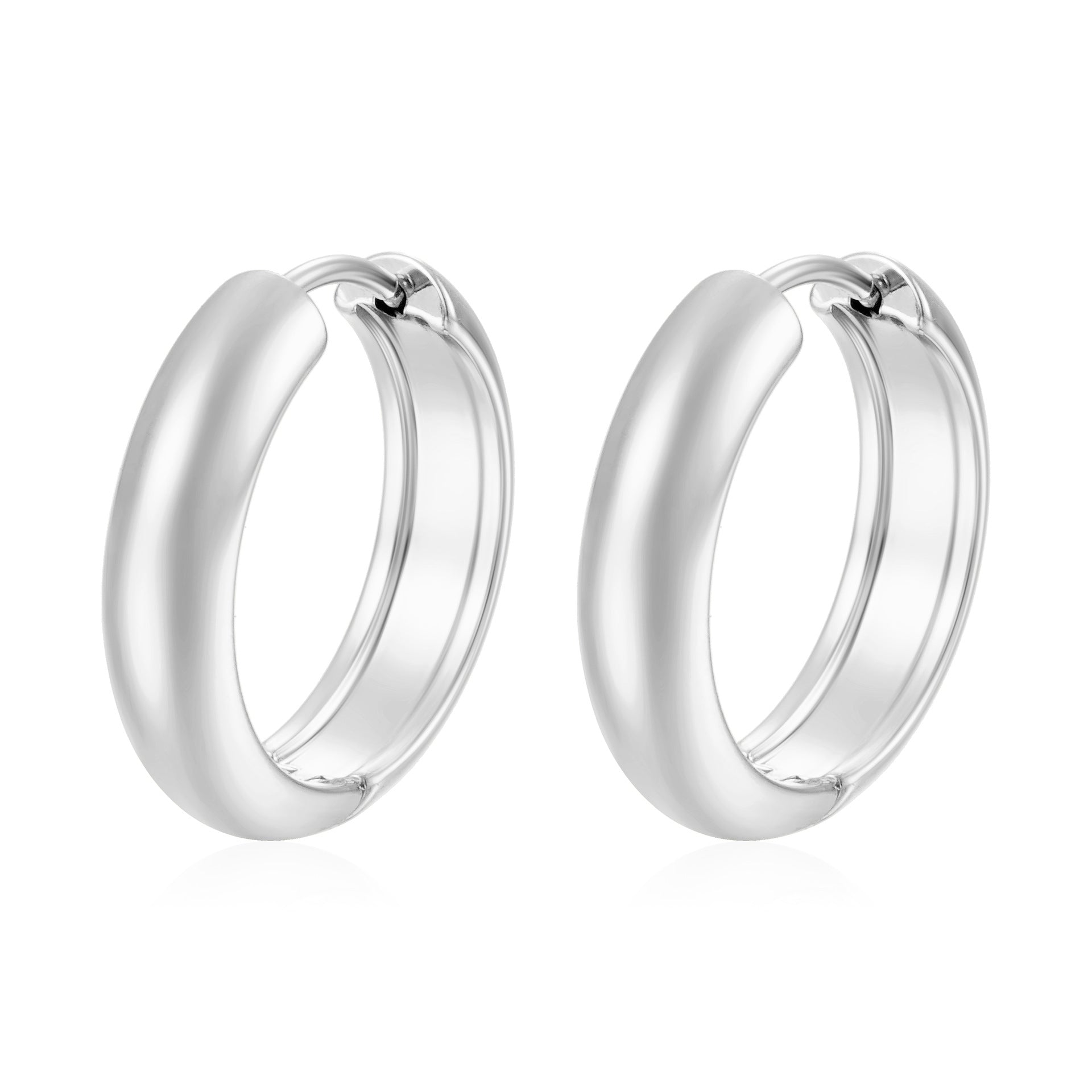 Wholesale Stylish 5mm Round Spherical Stainless Steel 18K Gold Plated Earrings Fashion Accessory