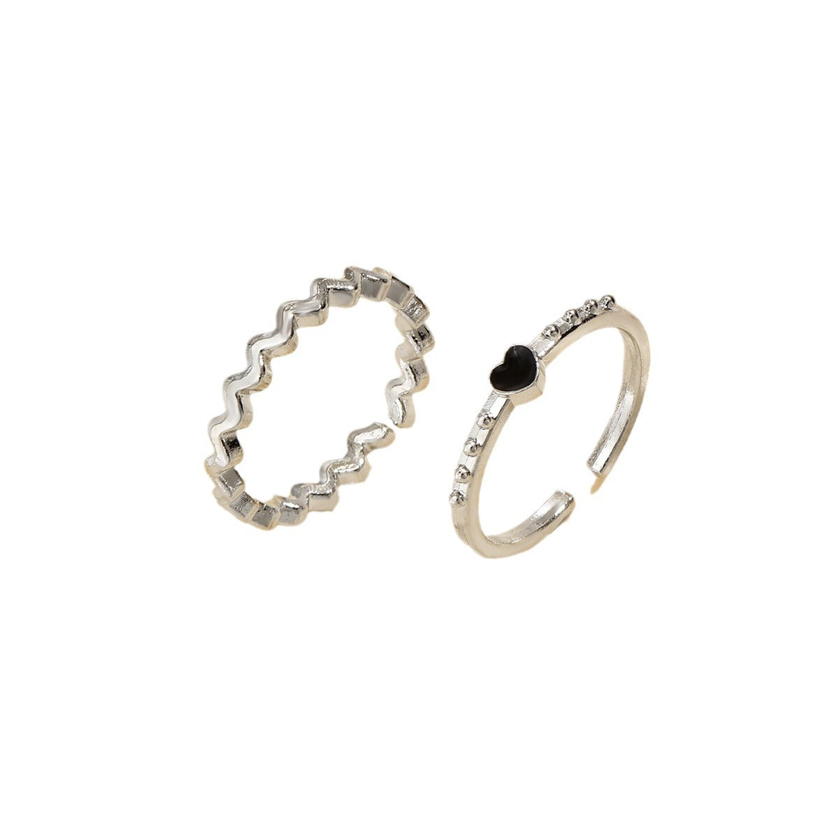 Wholesale  Oil Dropping Love Wave Opening Ring suit