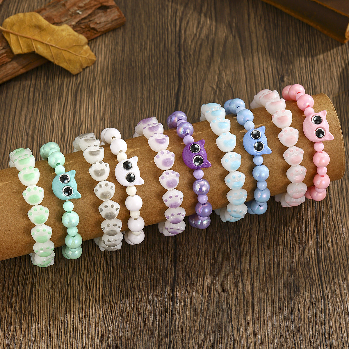 Wholesale cute cat claw bracelet set