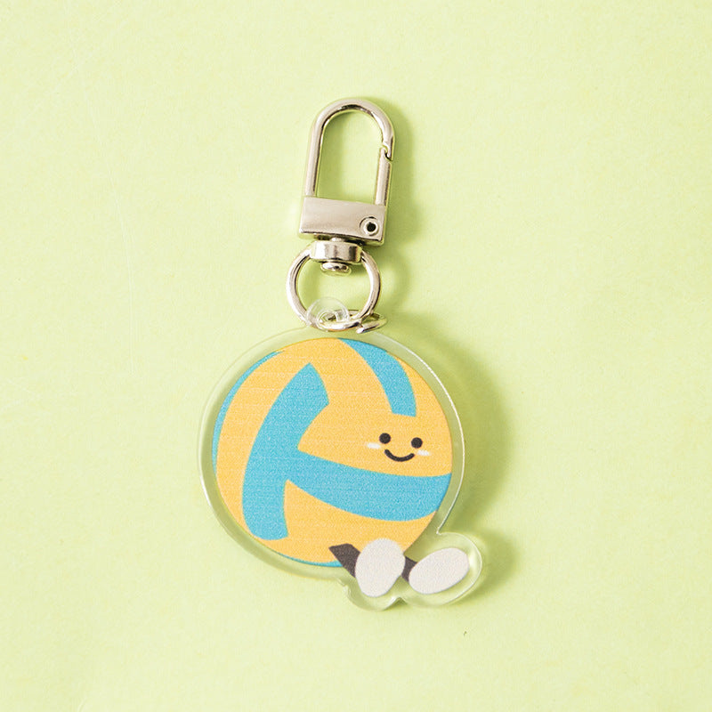 Wholesale Cartoon Sports Earphone Bag Keychain