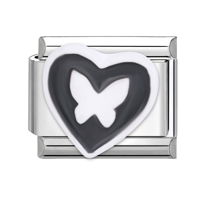 Wholesale  Italian modular bracelet 9mm DIY splicing detachable stainless steel letter flower combinable bracelet