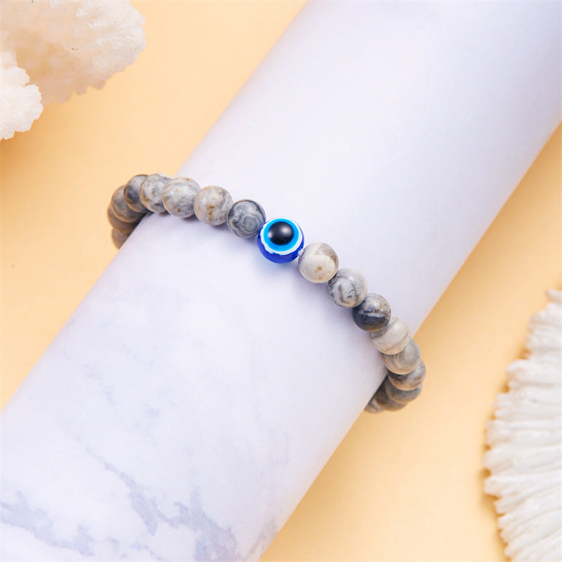 Wholesale 6mm Evil Eye Bracelet ACC-BT-FanYou007
