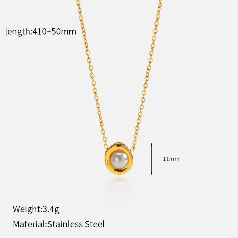 Wholesale electroplated 18K gold stainless steel necklace