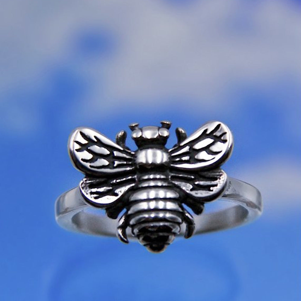 Wholesale Bee Butterfly Flame Head Happy Chrysanthemum Heartbreak Ring