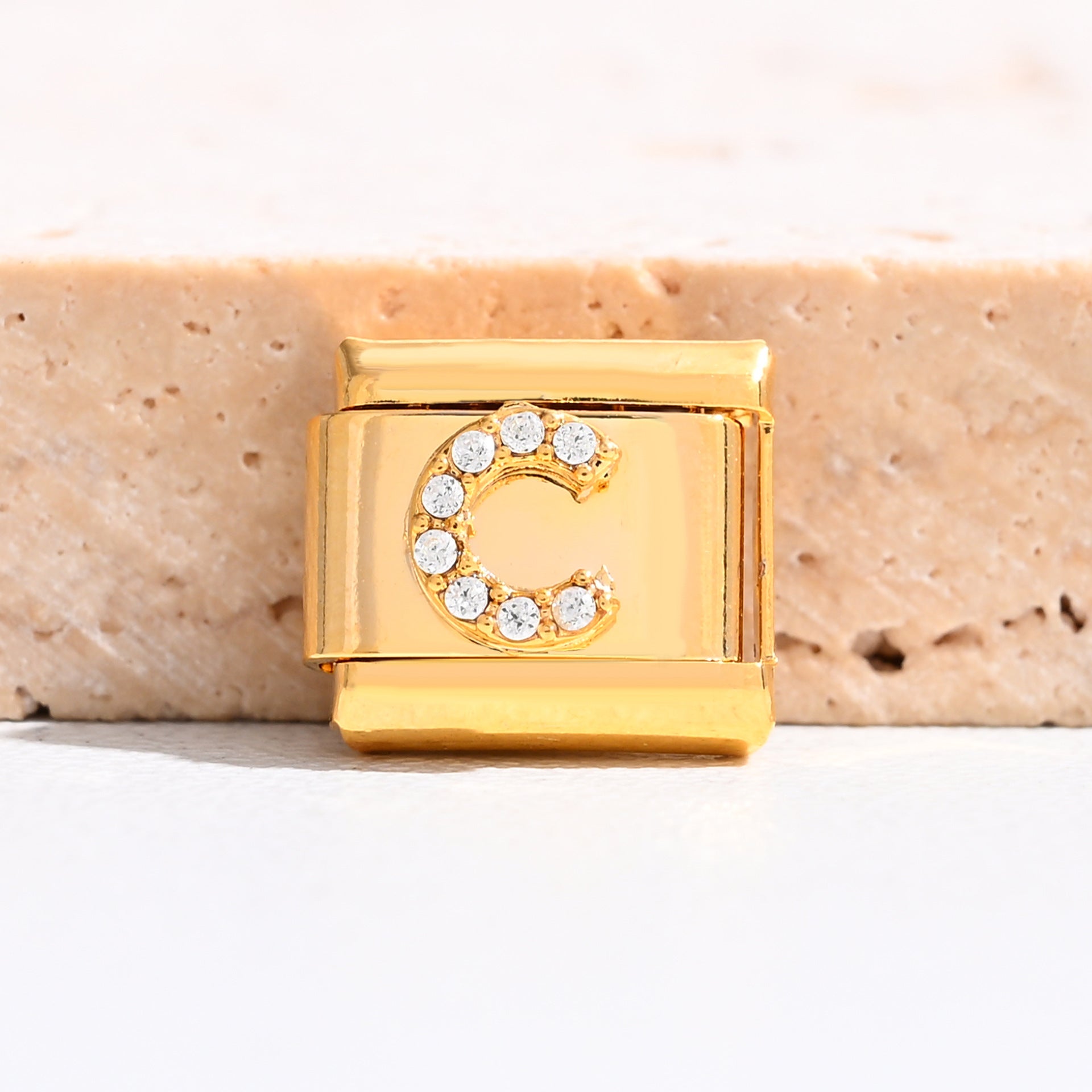 Wholesale 9mm Italian Charm Starter Bracelets DIY Letter Stainless Steel Composable Bracelet