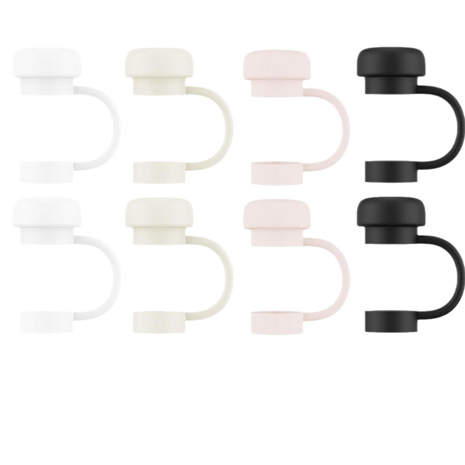 Wholesale Random 100pcs 10mm PVC Soft Straw Tube Cap