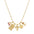 Wholesale  flower cherry clavicle chain coconut tree gold-plated pendant necklaces