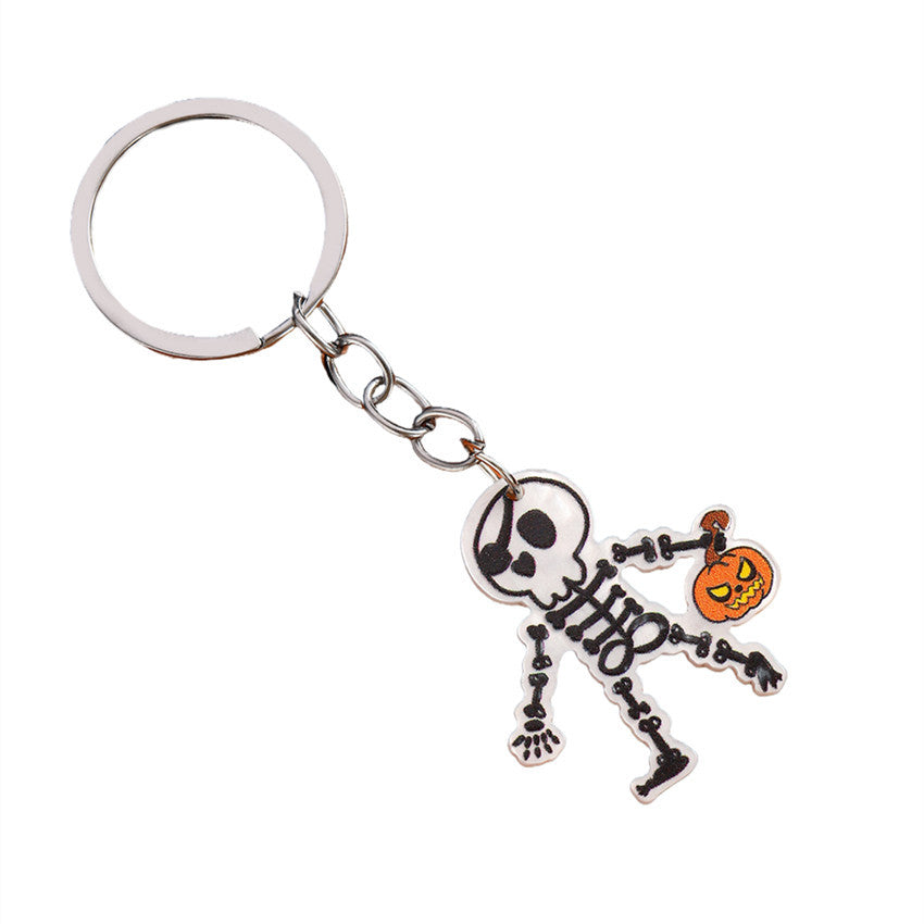 Wholesale  Skull Keychain Acrylic  Cherry Animal Keychain Bag Accessory Gift