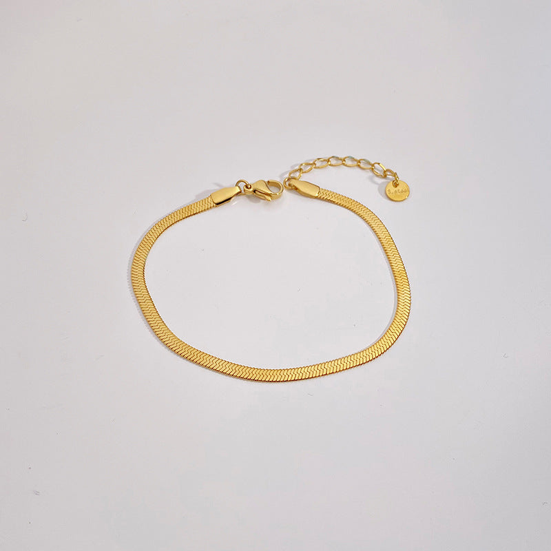 Wholesale Simple Stainless Steel Exquisite Bead Chain Bracelet