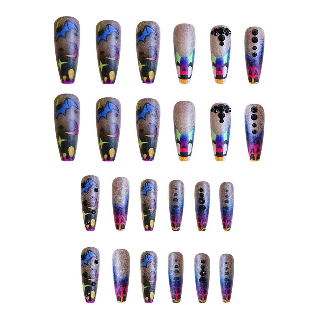 Wholesale 24 Pieces/ box  Colorful  Nails Kits Nail Stickers