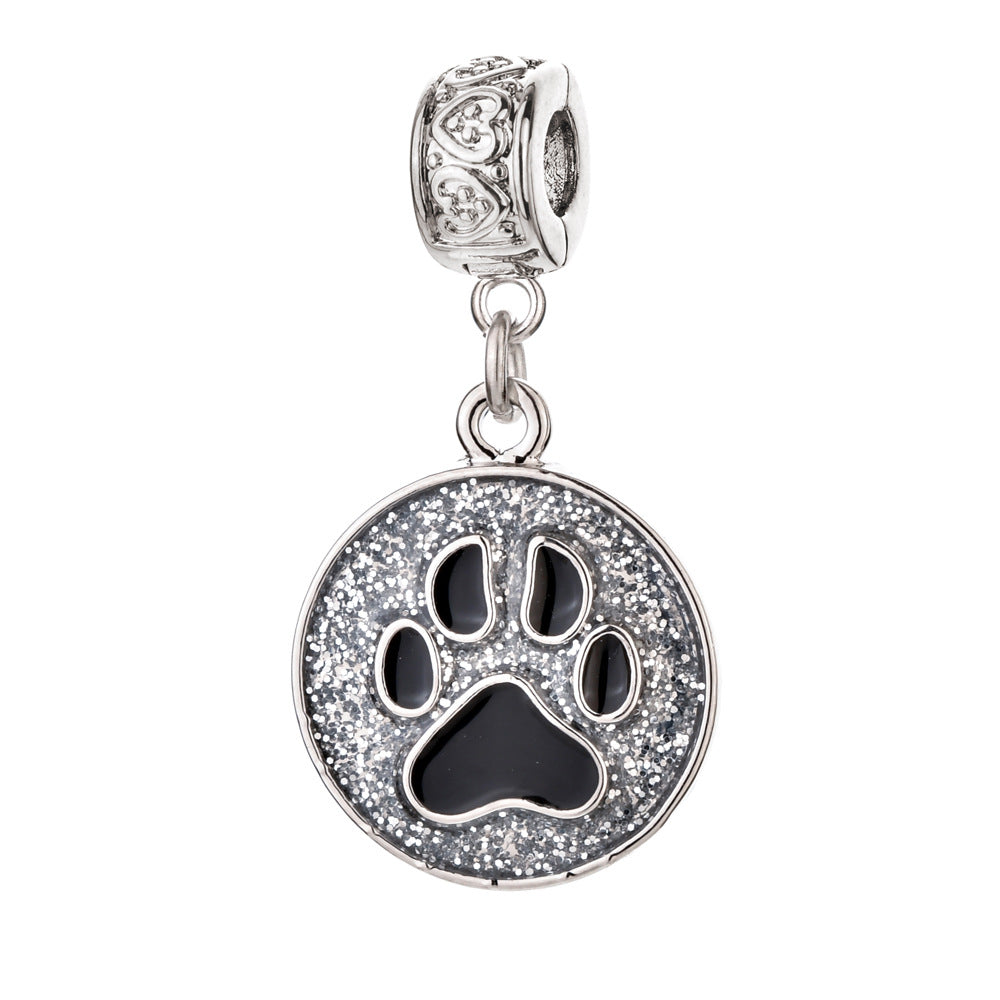 Wholesale Alloy Oil Drop DIY Accessories Paw Bone Cartoon Cute Animal Charms