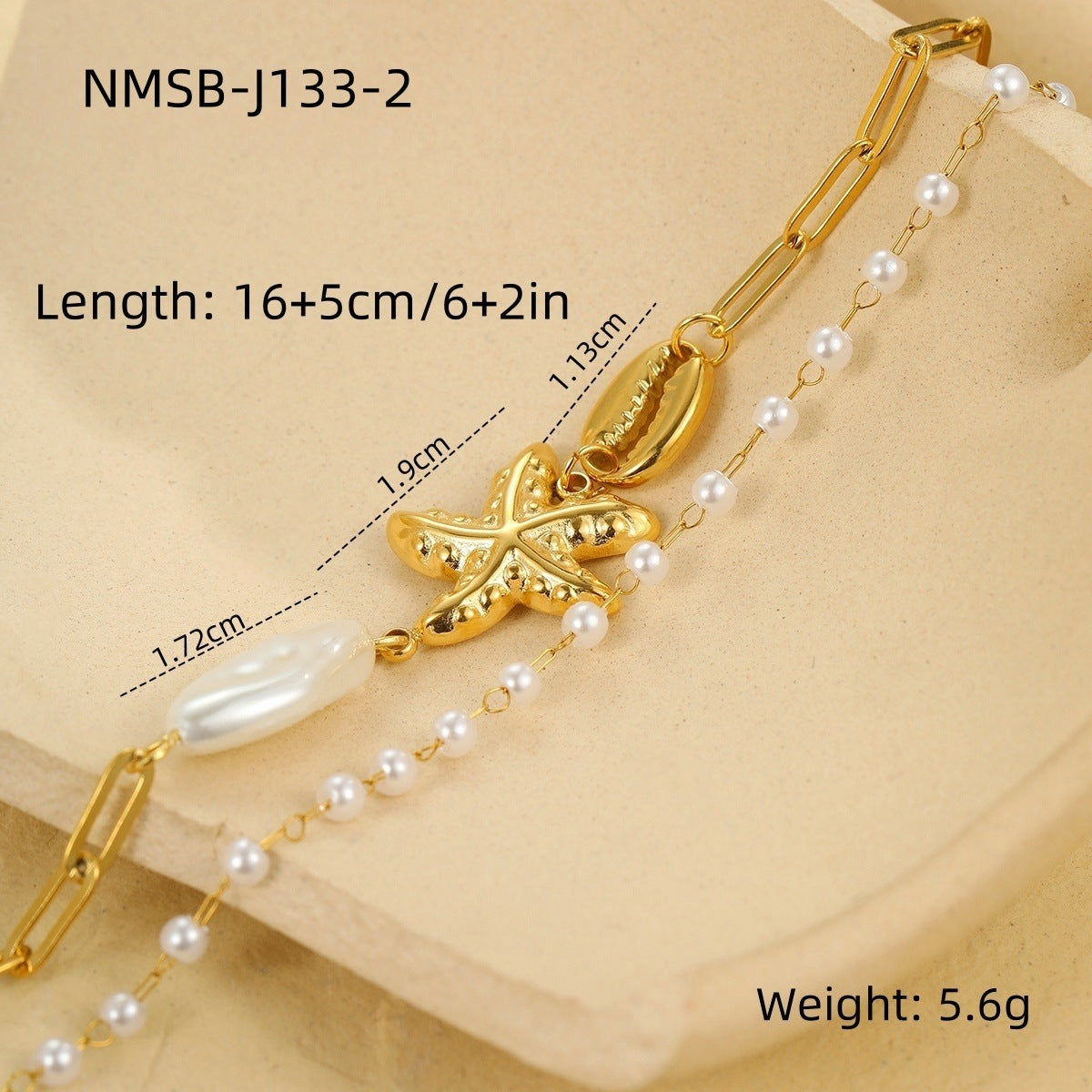 Wholesale  Ocean Style Necklace Bracelet Starfish Shell Necklace