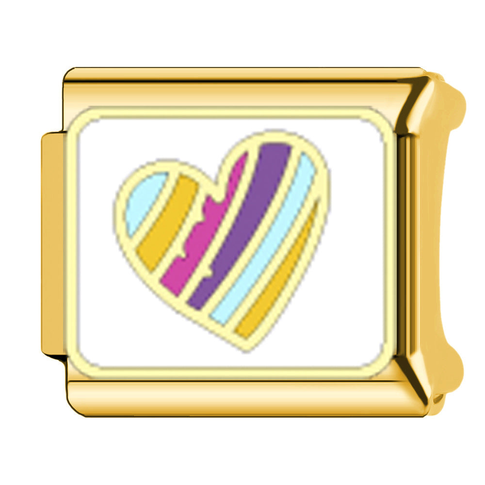 Wholesale  Italian Charm Bracelet 9mm DIY featuring frog Creative Stainless Steel Composable Bracelet