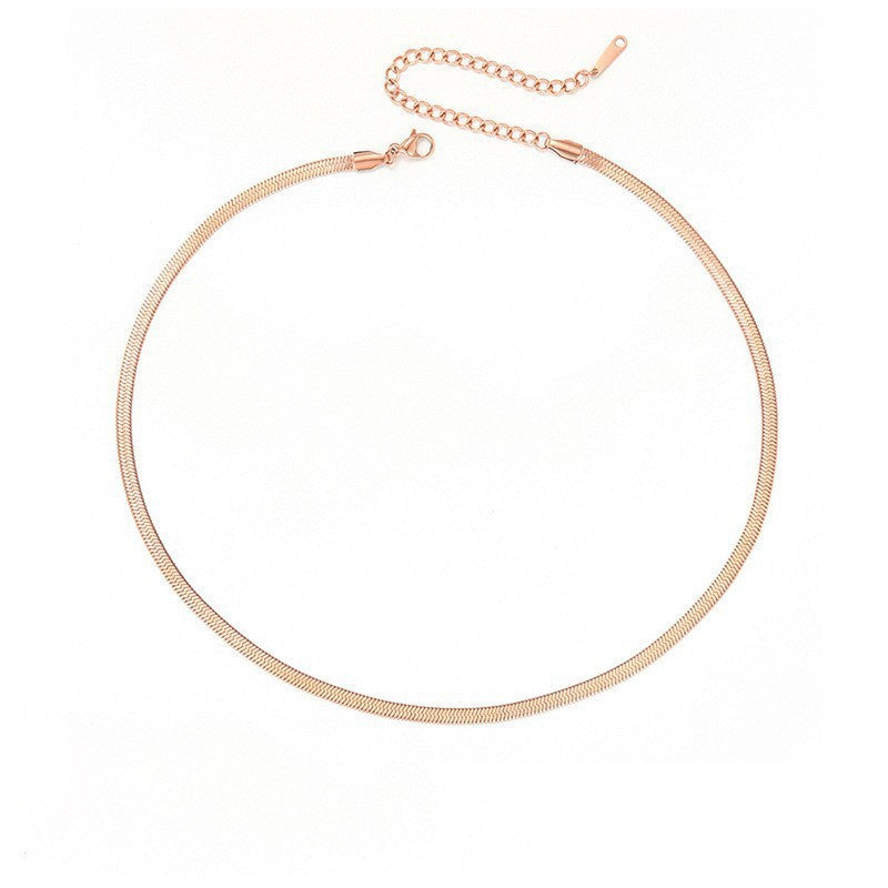 Wholesale stainless steel  necklace snake bone chain necklace