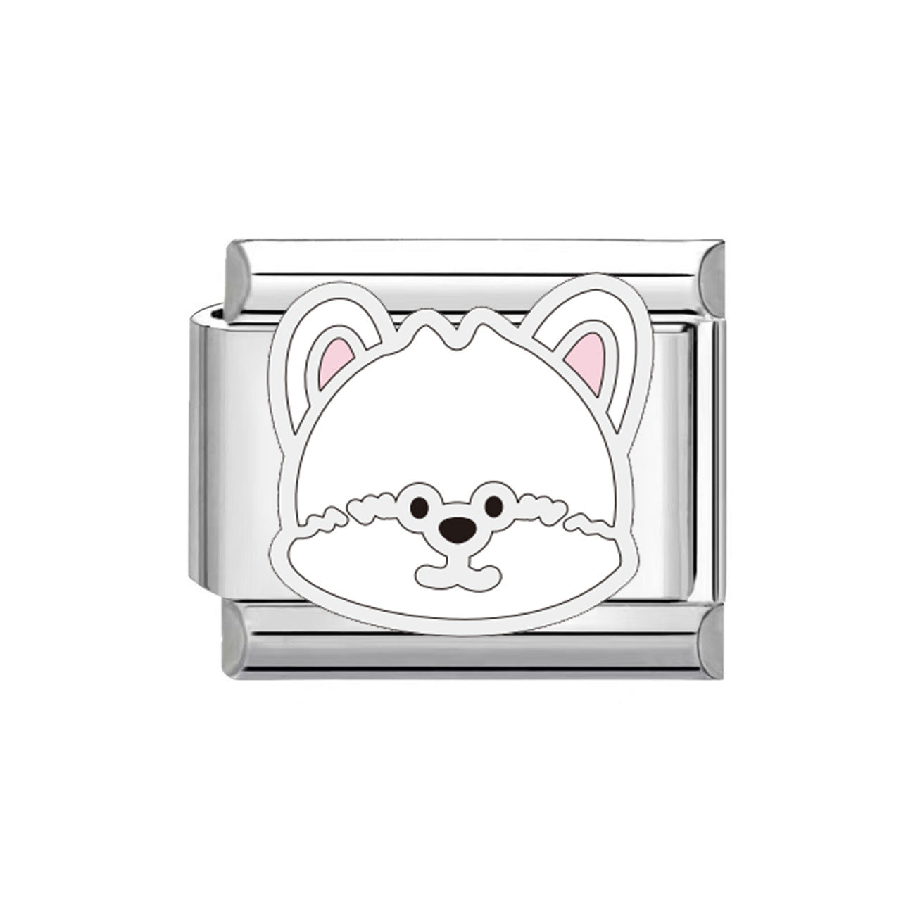 Wholesale 9mm Italian Charm Starter Bracelets DIY square Single Section Creative Stainless Steel Composable Bracelet