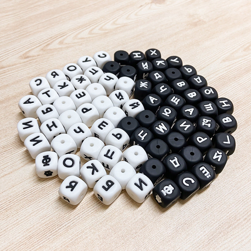 Wholesale of 100PCS/random Silicone Russian Mother Beads ACC-BDS-WDX004