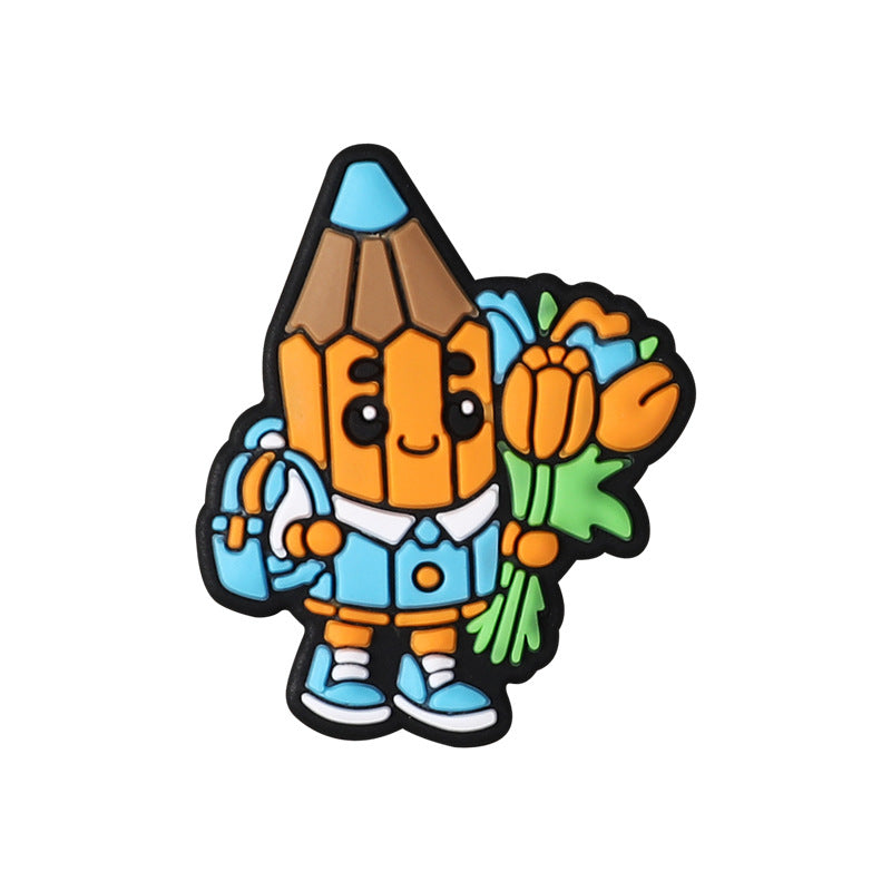 Wholesale 20pcs Cartoon Apple Pencil Focal Beads DIY Bead Accessories ACC-BDS-RongFa040