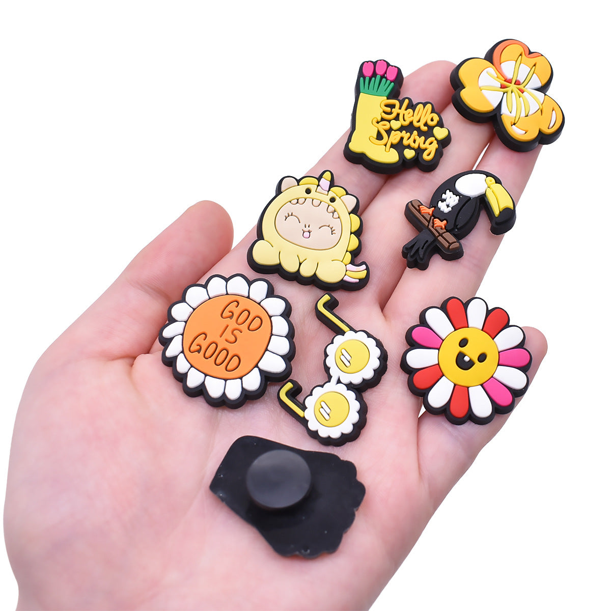 Wholesale Random 100pcs Summer Series Shoe Buckle Decoration Shoes Charms ACC-SC-RYY029