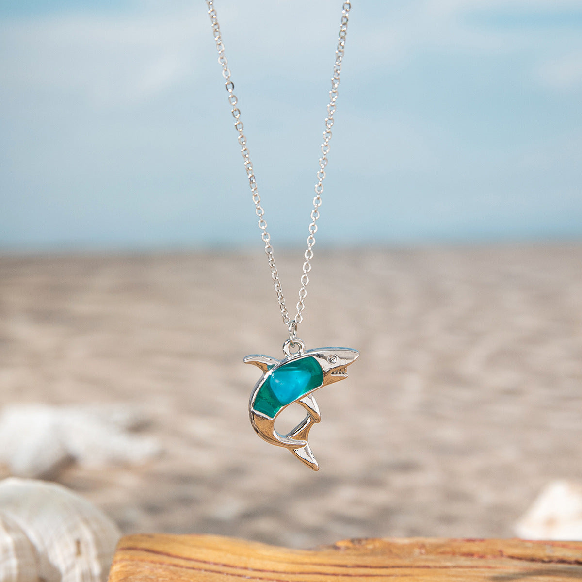 Wholesale Ocean Style Beach Sea Glass Necklace